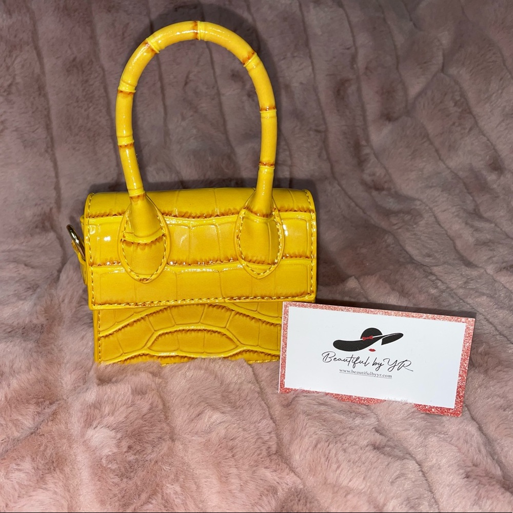 Yellow Mini Fashion Purse
